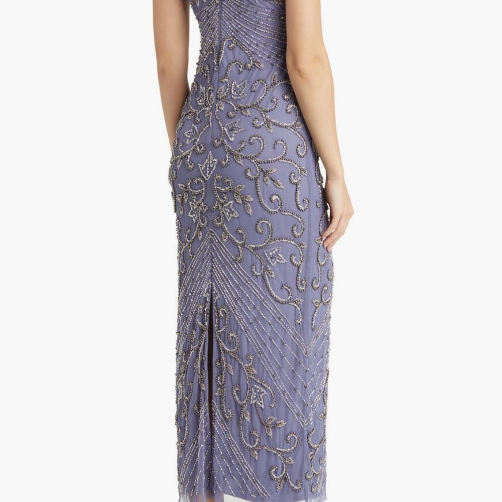 Nordstrom Purple Sequin Sheath Midi Dress